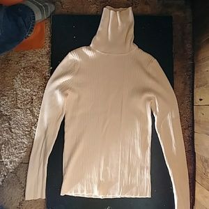 Cream colored turtleneck